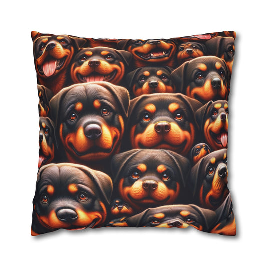 Rott All Over - Square Poly Canvas Pillowcase