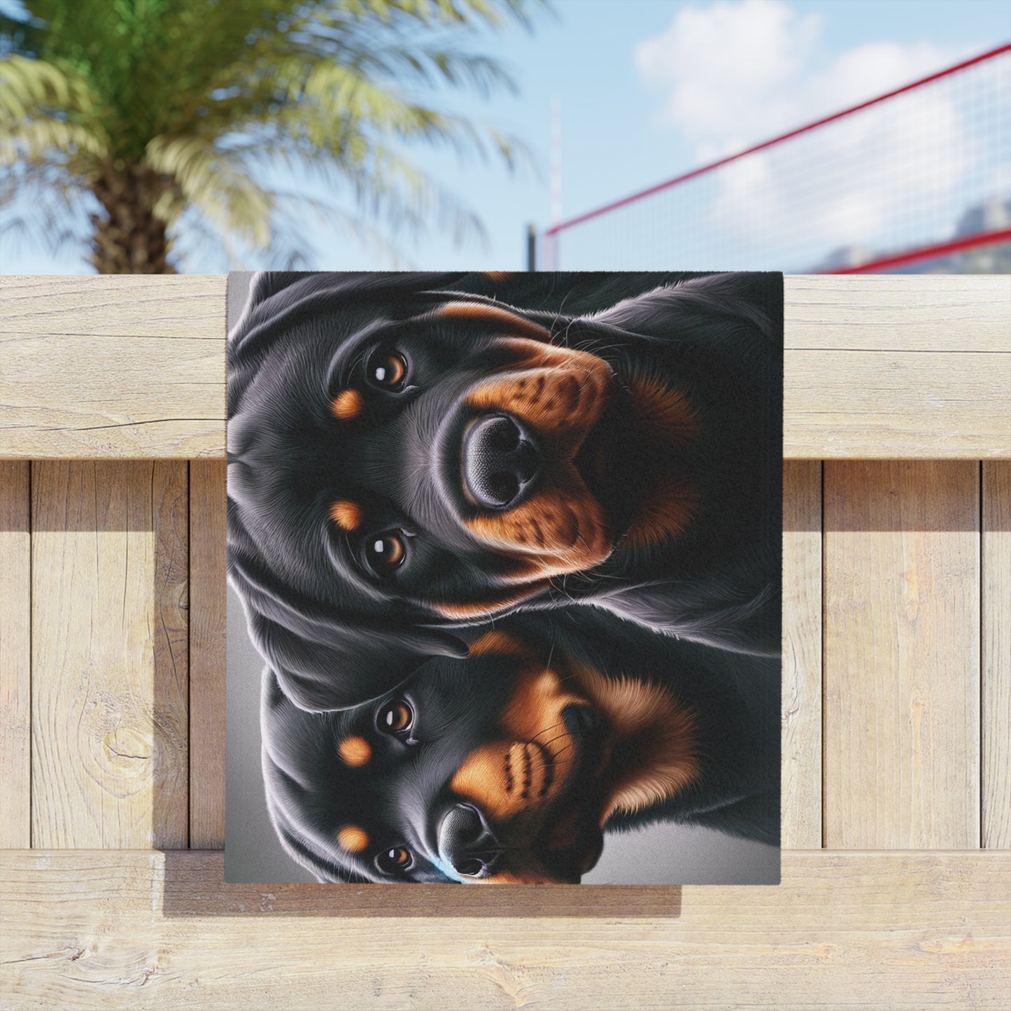 Three Rots On Grey - Beach Towels