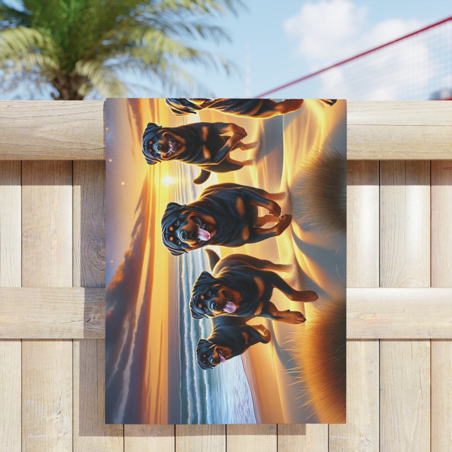 Five Rotts Moonlight - Beach Towels