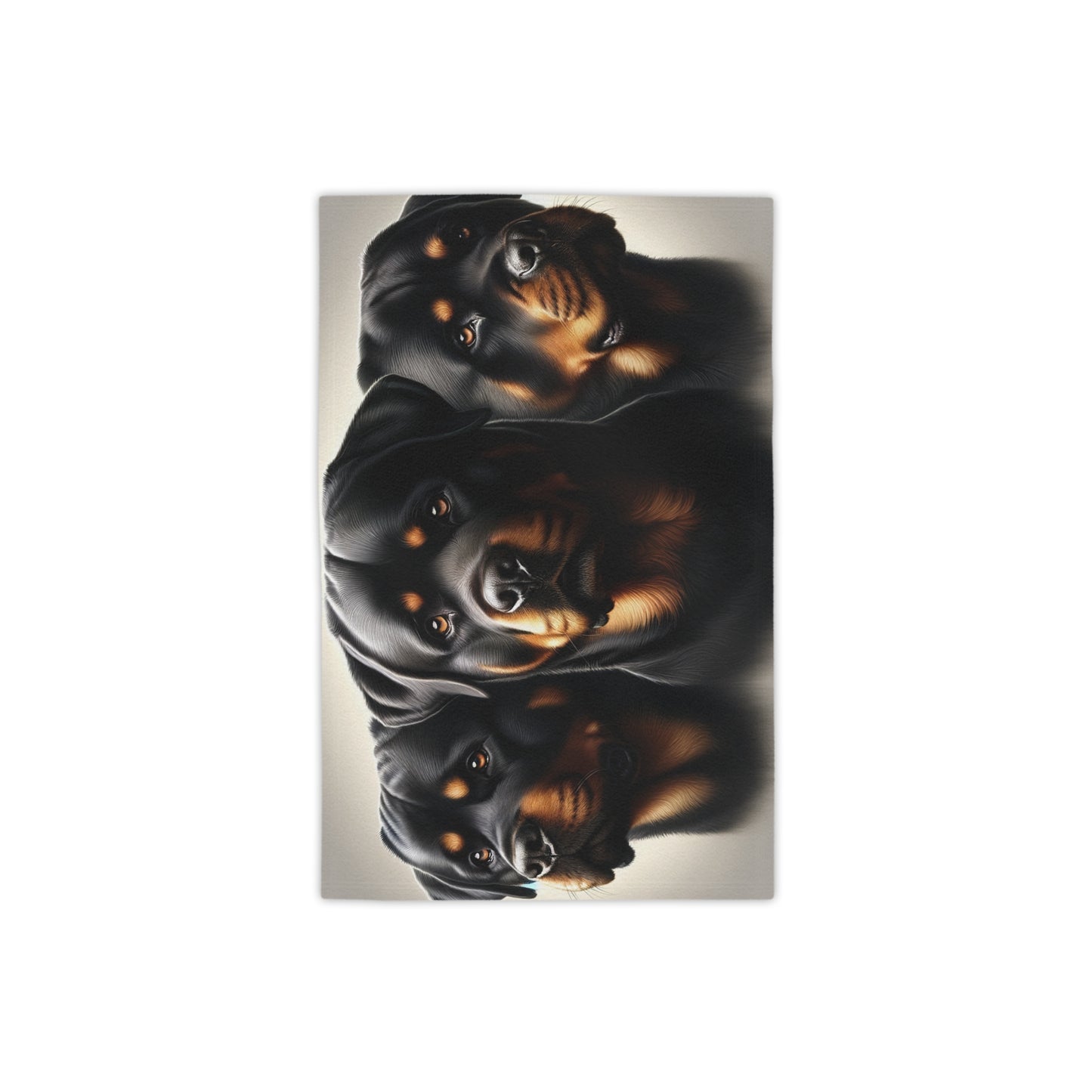 Three Rotts On Light Grey - Beach Towels