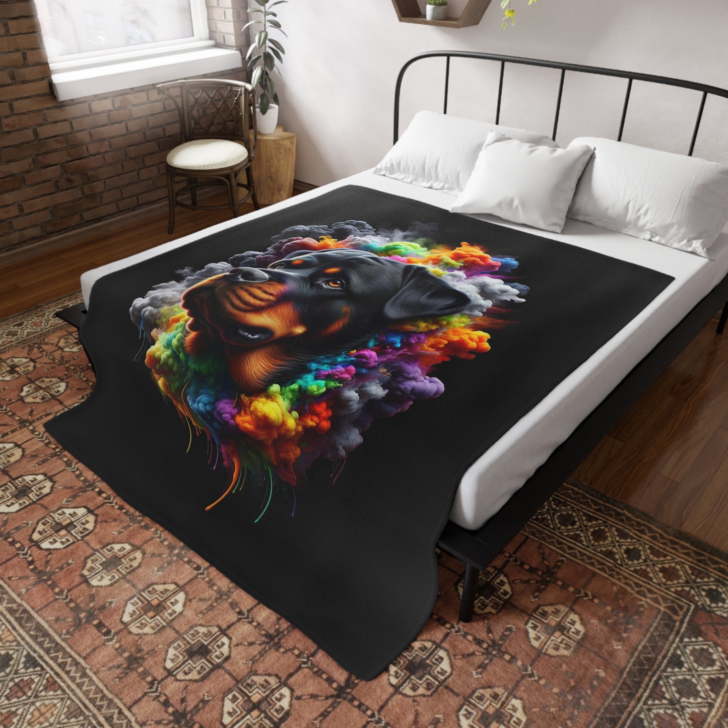 Rott Art - Explosion 7 - Plush Fleece Blanket