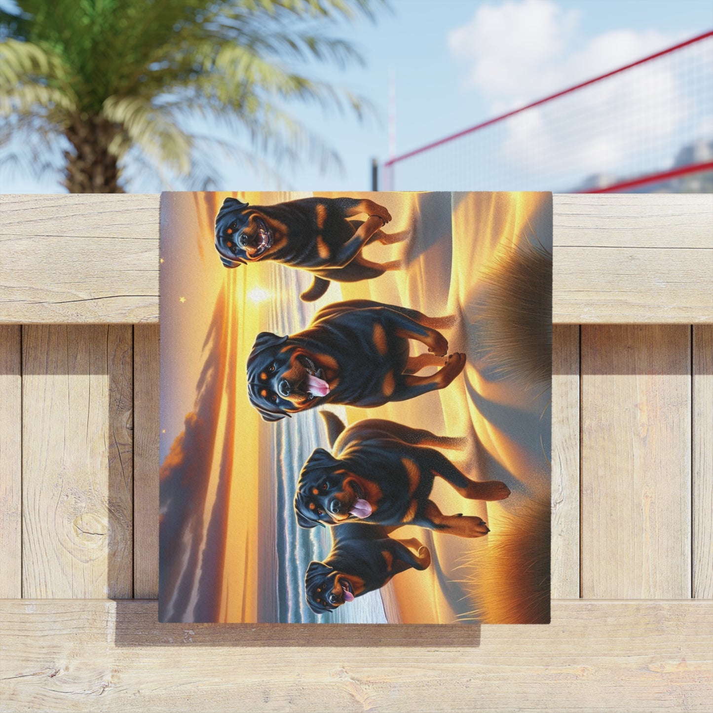 Five Rotts Moonlight - Beach Towels