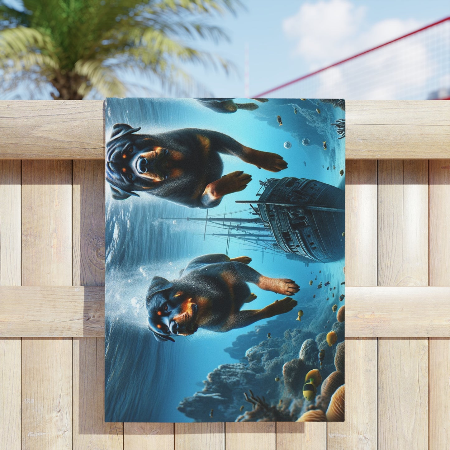 Underwater Rotts 3 - Beach Towels