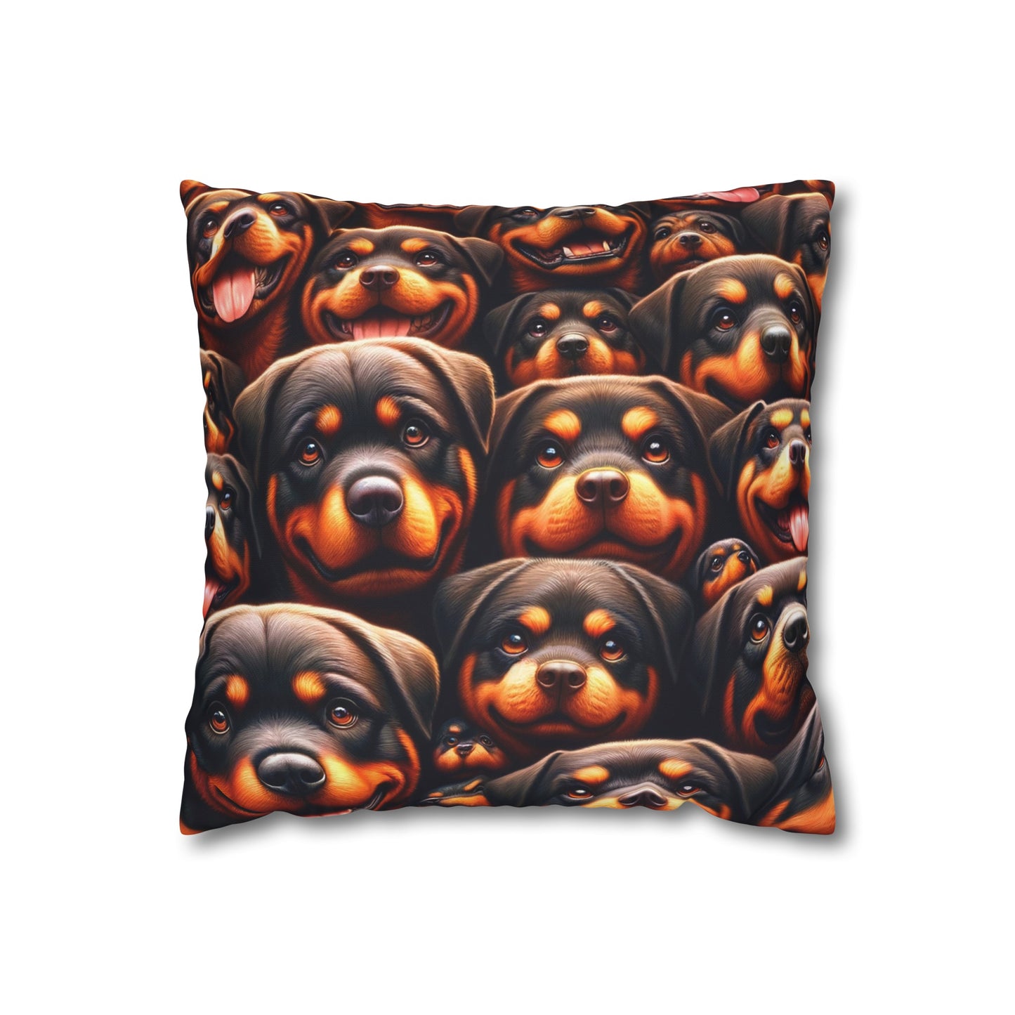 Rott All Over - Square Poly Canvas Pillowcase