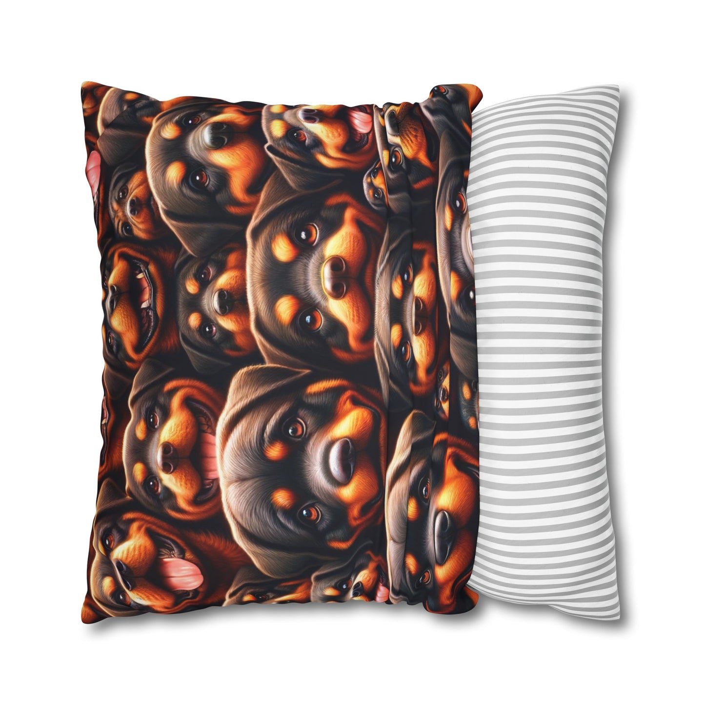 Rott All Over - Square Poly Canvas Pillowcase