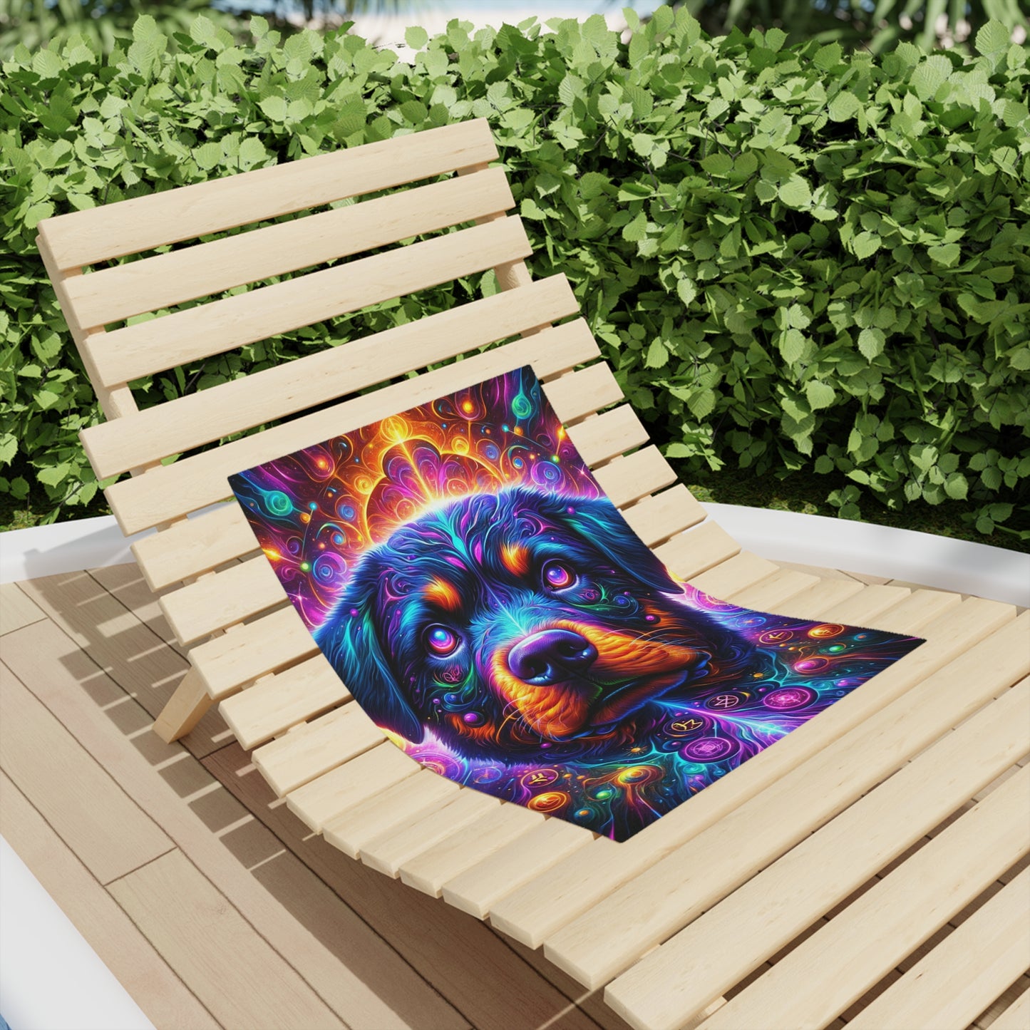 Psychedelic Rott Head - Beach Towels