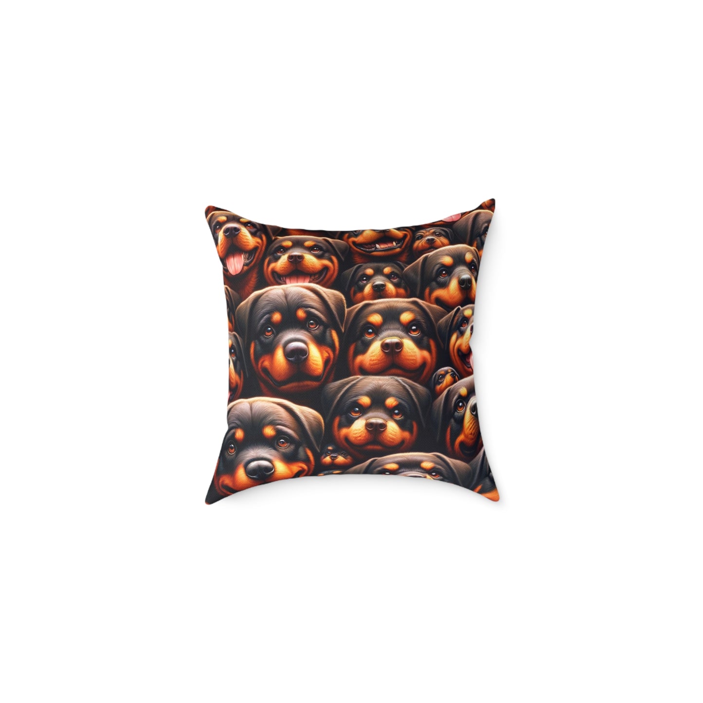 Rott All Over - Square Poly Canvas Pillow