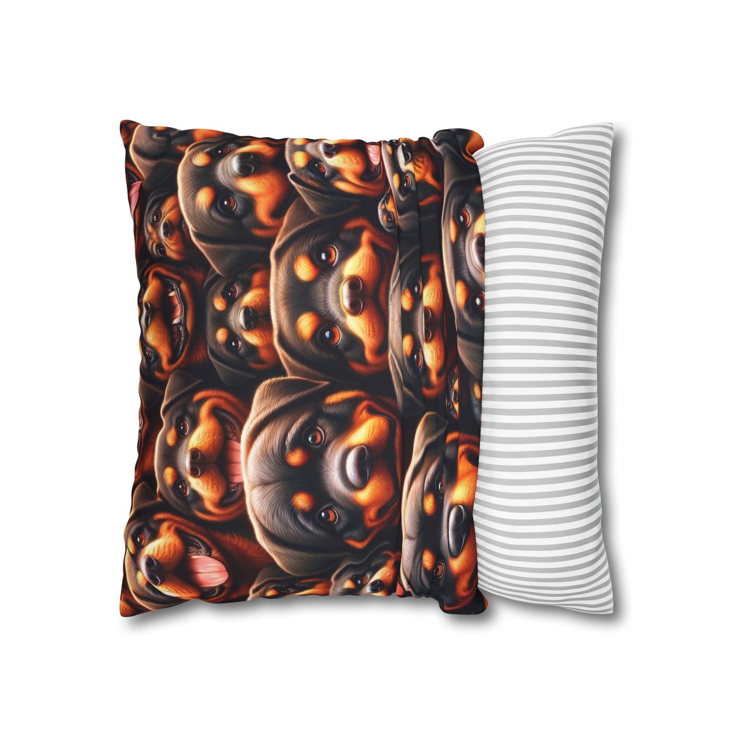 Rott All Over - Square Poly Canvas Pillowcase