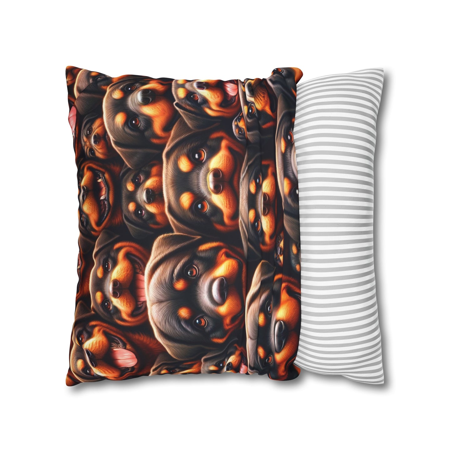 Rott All Over - Square Poly Canvas Pillowcase