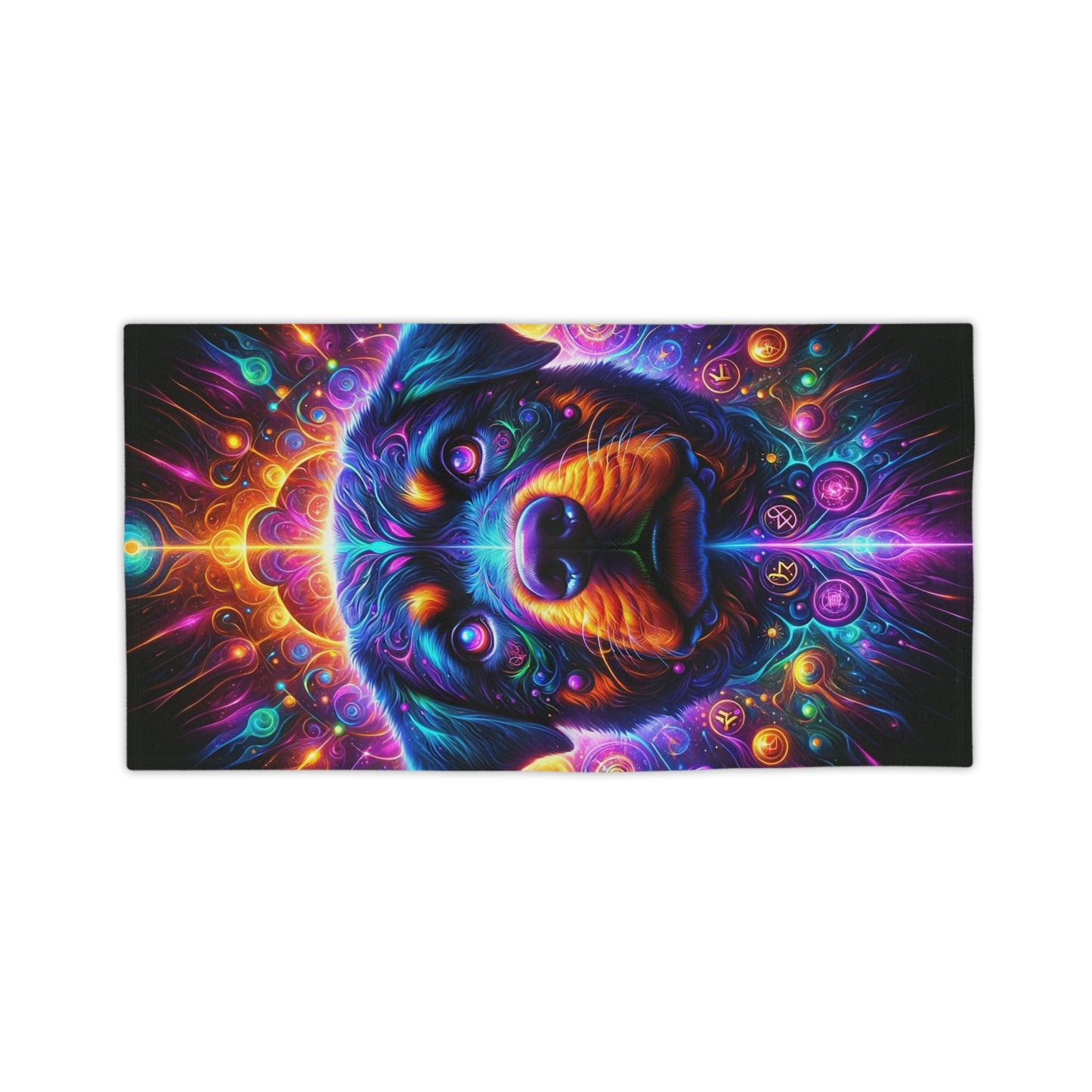 Psychedelic Rott Head - Beach Towels