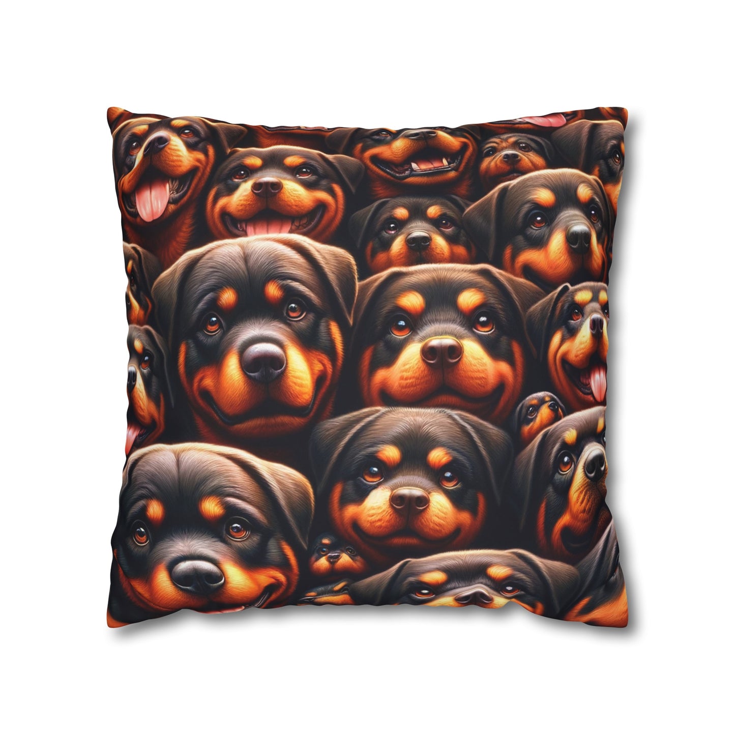 Rott All Over - Square Poly Canvas Pillowcase