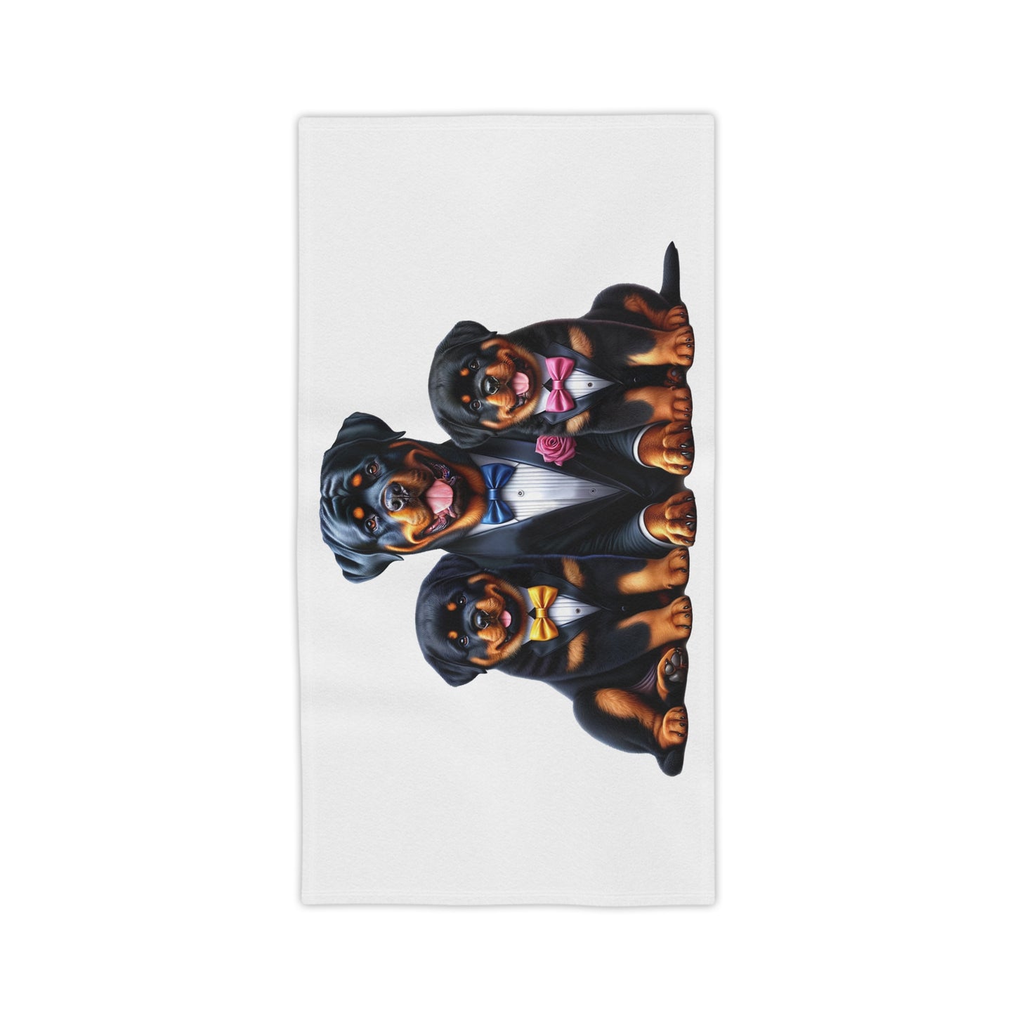 Rott Suit & Pups 2 - Beach Towels