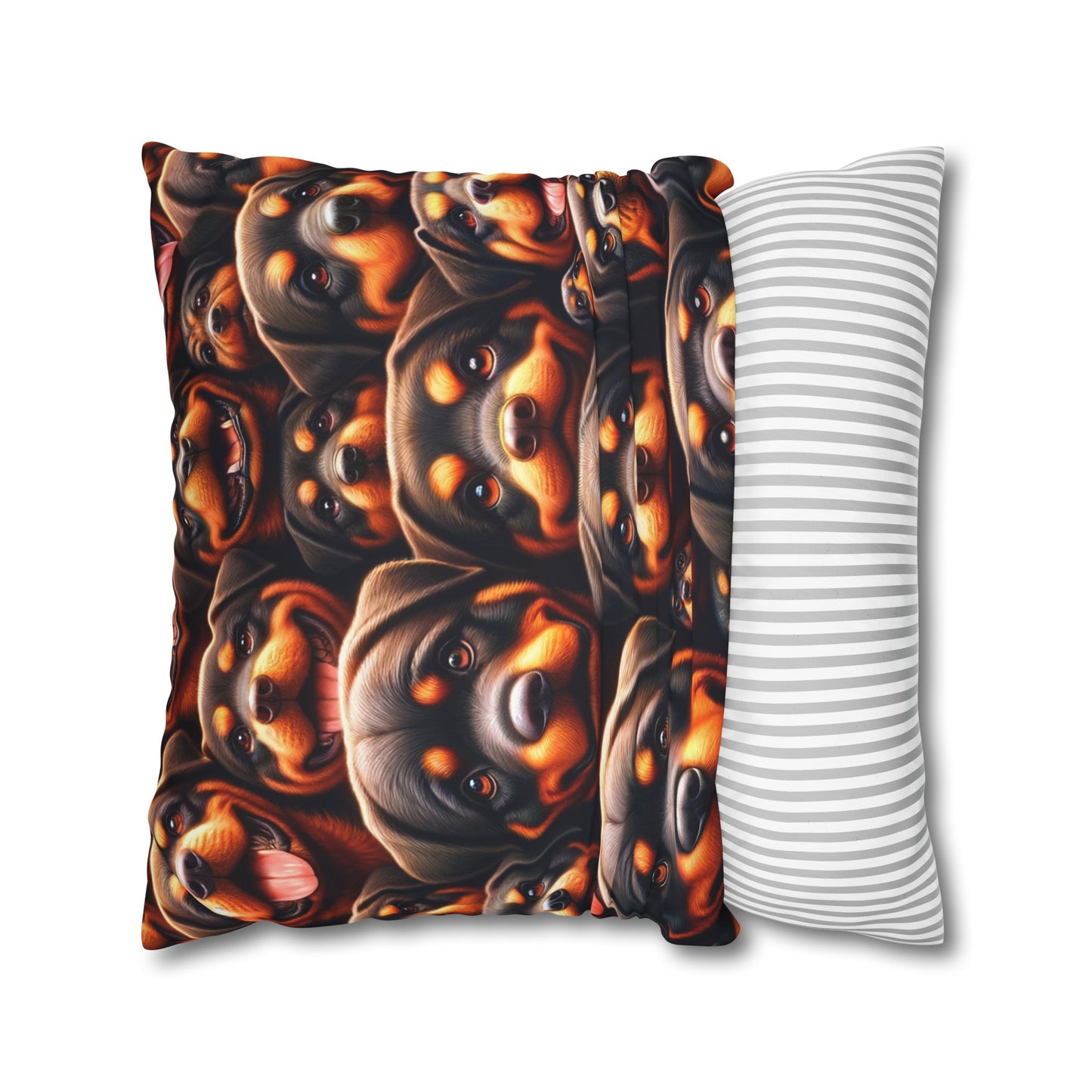 Rott All Over - Square Poly Canvas Pillowcase