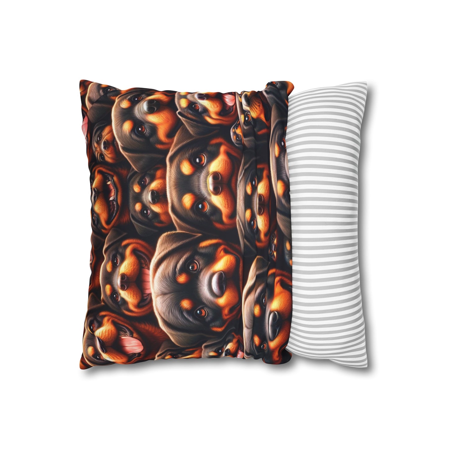 Rott All Over - Square Poly Canvas Pillowcase