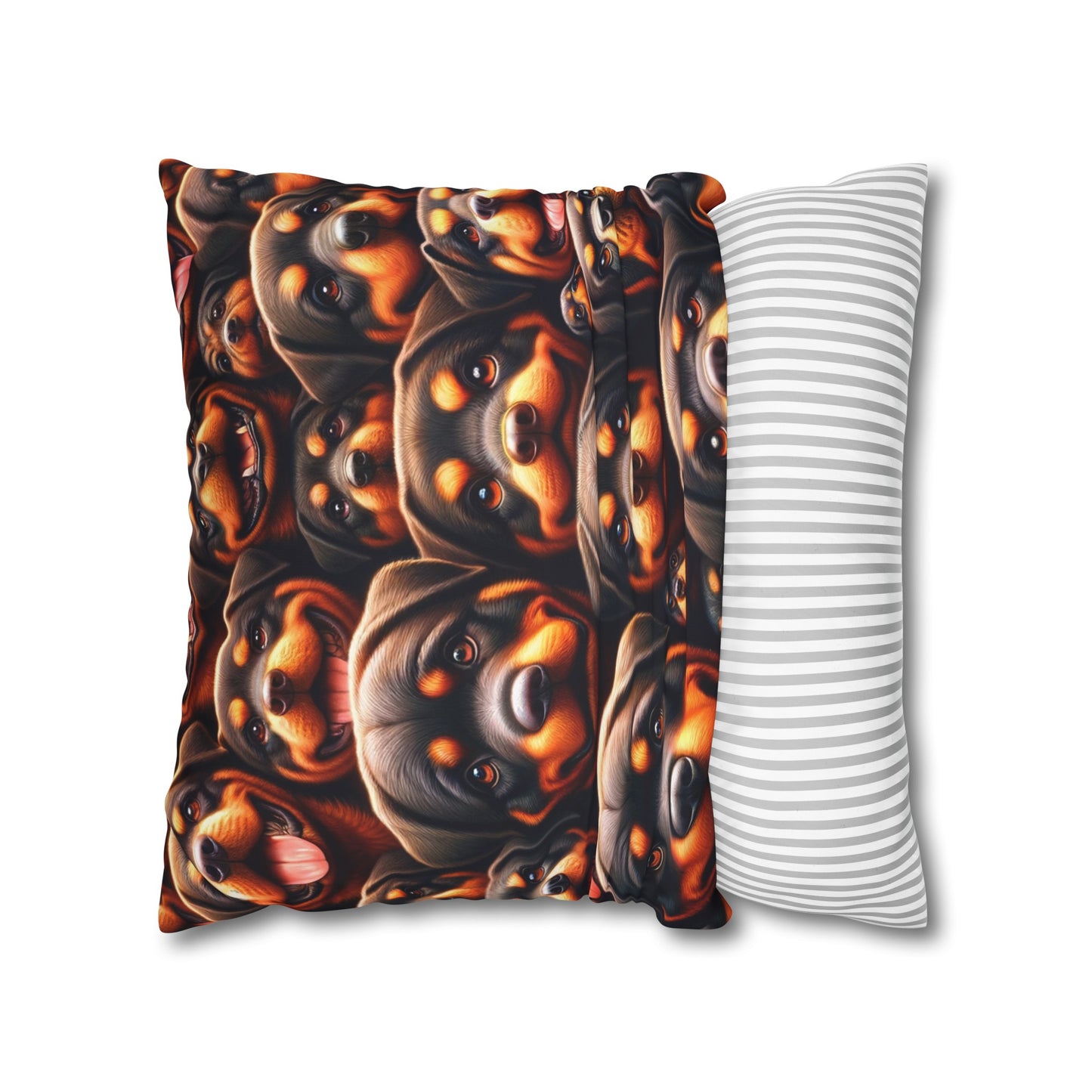 Rott All Over - Square Poly Canvas Pillowcase