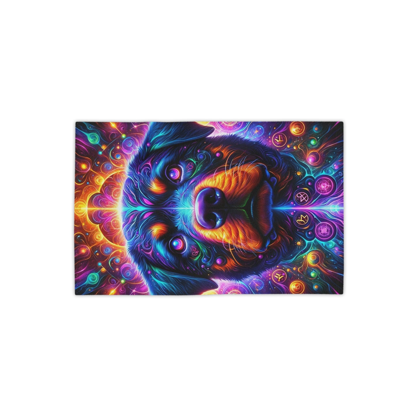 Psychedelic Rott Head - Beach Towels