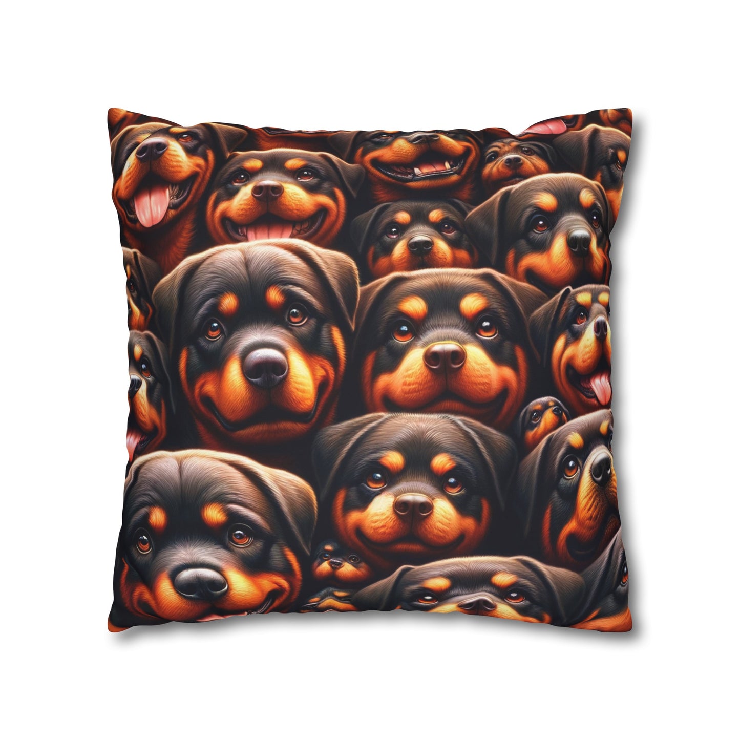 Rott All Over - Square Poly Canvas Pillowcase