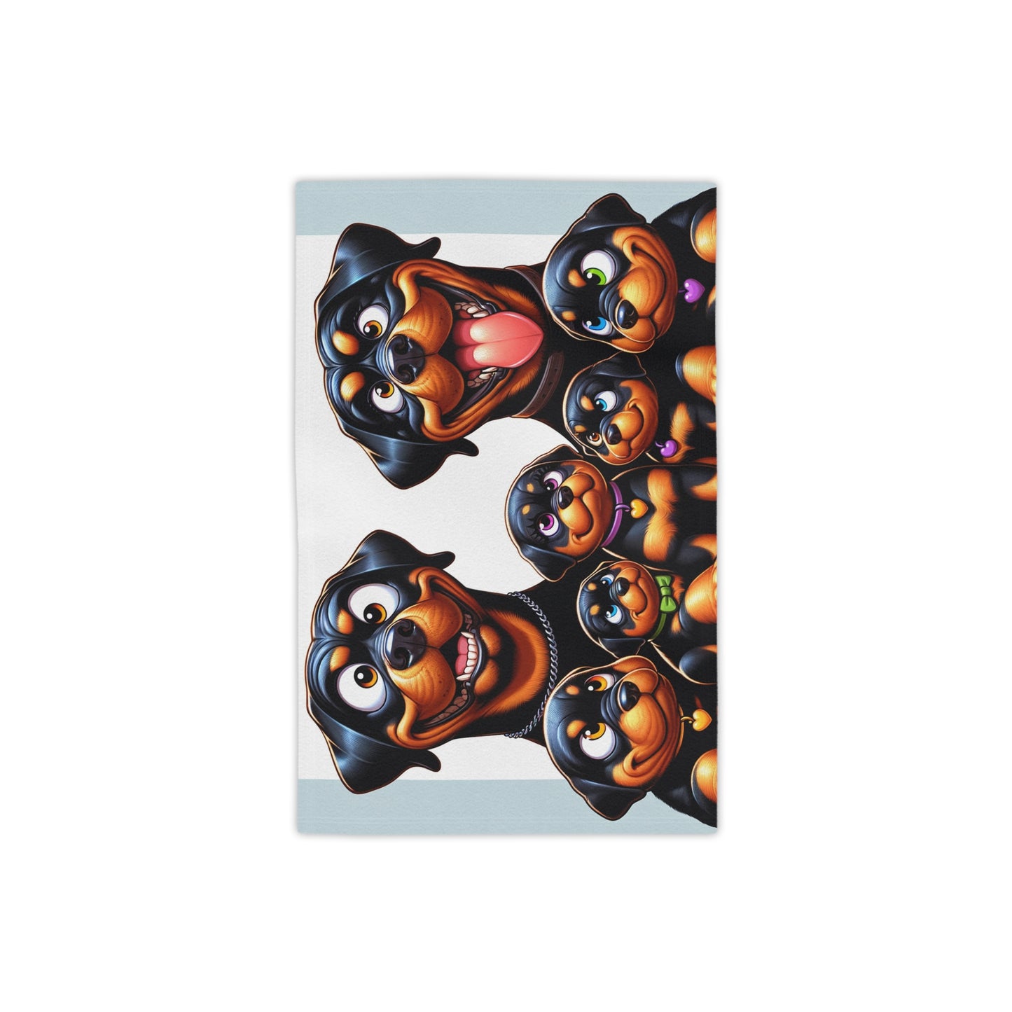 Rott Cartoon Family - Beach Towels