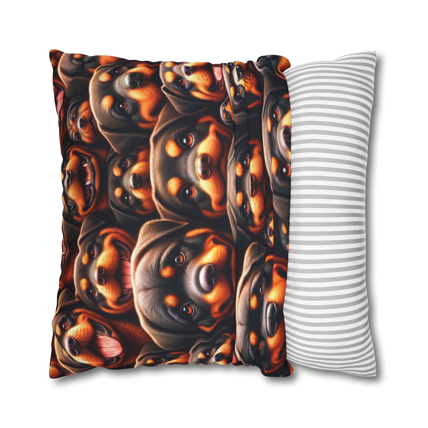 Rott All Over - Square Poly Canvas Pillowcase