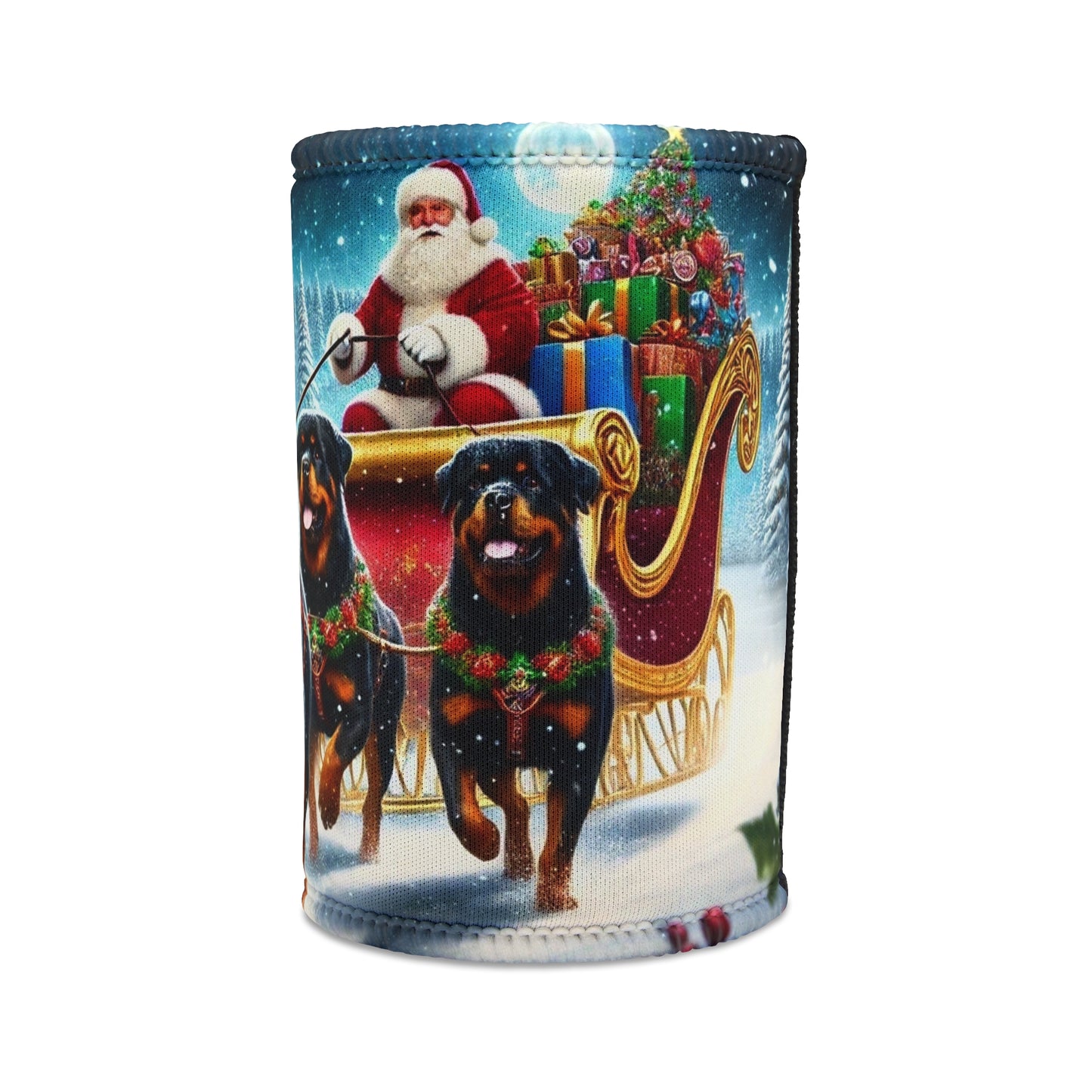 Christmas Rotts - Sleigh - Stubby Cooler