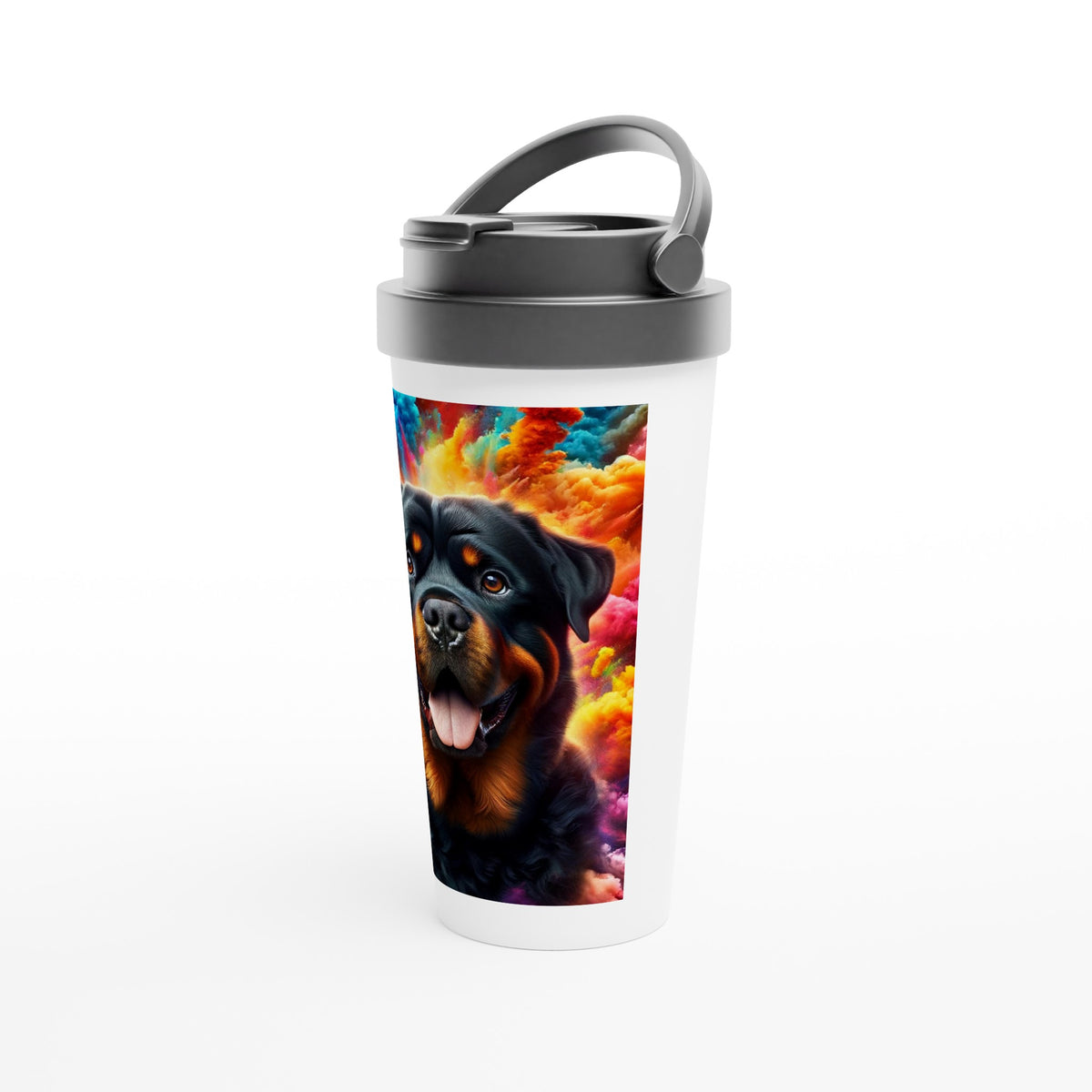 Explosion Mug Rott Art - Explosion 6 - White 15oz Stainless Steel Travel Mug – The ...