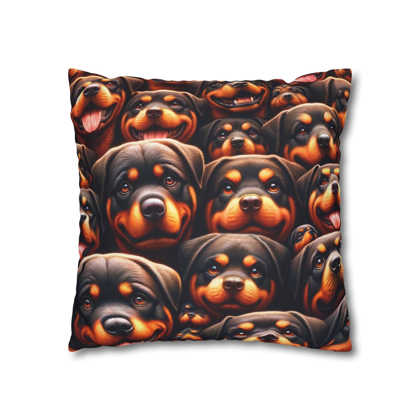 Rott All Over - Square Poly Canvas Pillowcase