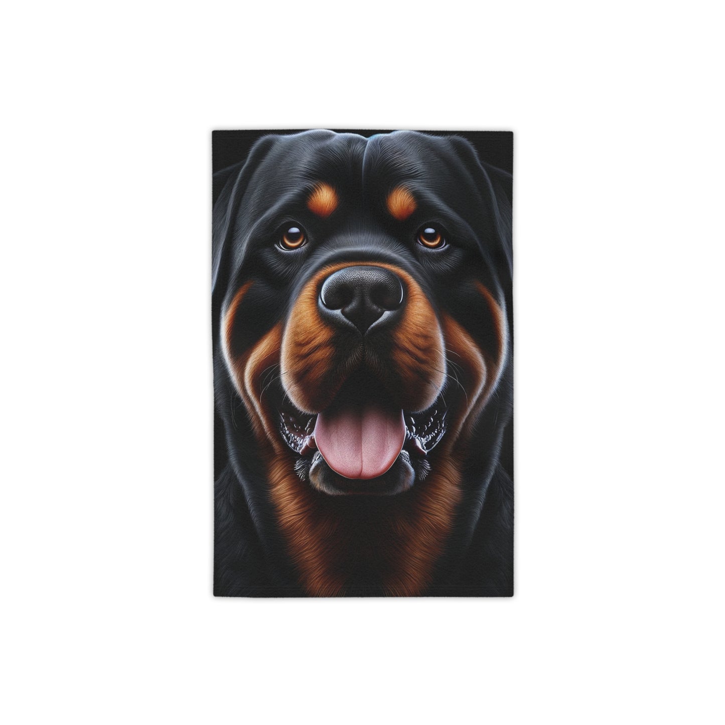 Black & Tan On Black - Beach Towels