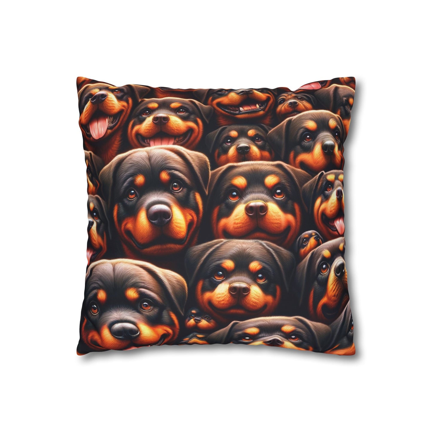 Rott All Over - Square Poly Canvas Pillowcase